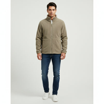 Men’s Thick Fleece Winter Jacket – Double-Pocket Hiking & Ski Outerwear
