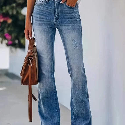 High-Waist Slimming Horn Jeans Women