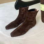 Plush Winter Ankle Booties-HighTouch