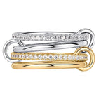 Two-Tone Hypoallergenic Copper Stackable Ring Set-HighTouch