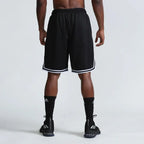 SONECHOKI genou longueur basket-ball Shorts hommes rayé ample course Sport gymnase maille respirant Fitness entraînement bas mâle-HighTouch