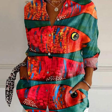 Harper | Elegant Floral Shirt & Blouse