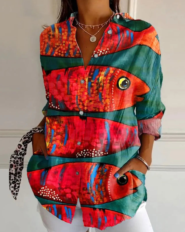 Harper | Elegant Floral Shirt & Blouse