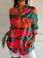 Harper | Elegant Floral Shirt & Blouse-HighTouch