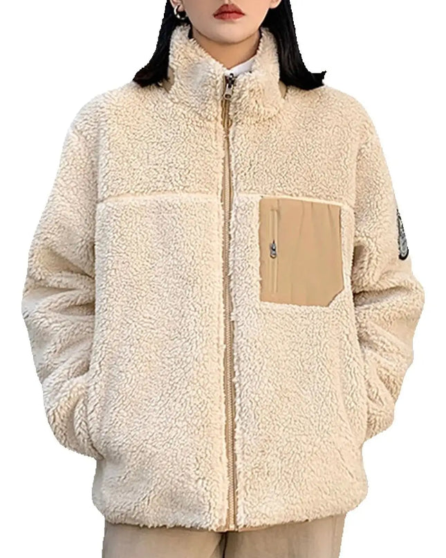 Oversized Sherpa Fleece Jacket Men