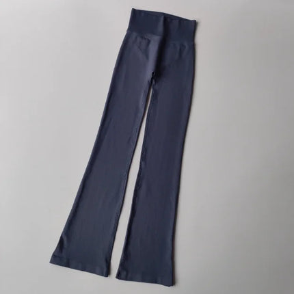 High-Waisted Micro-Flare Compression Yoga & Outdoor Fitness Pants for Women