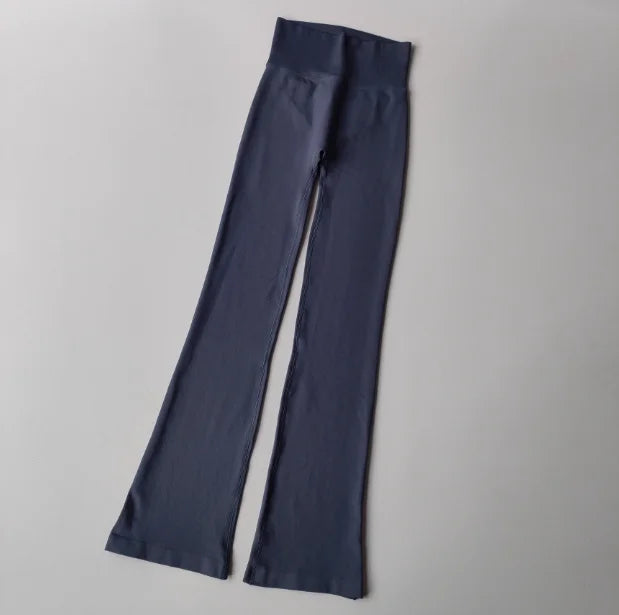 High-Waisted Micro-Flare Compression Yoga & Outdoor Fitness Pants for Women