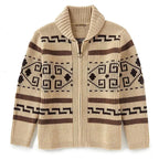 Men’s Wool -Touch Revers Knit Jacket-HighTouch