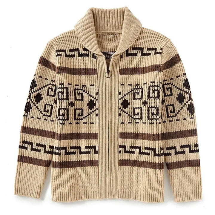 Men’s Wool -Touch Revers Knit Jacket-HighTouch