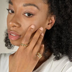 Two-Tone Hypoallergenic Copper Stackable Ring Set-HighTouch
