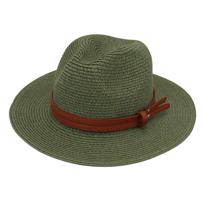 Breathable Straw Panama Sun Hat-HighTouch