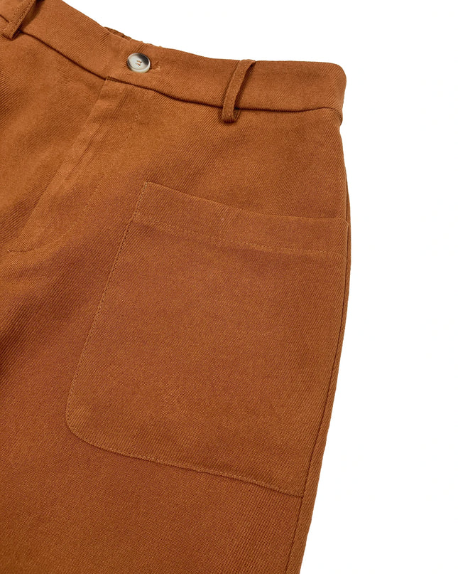 All-Season High Waist Wide-Leg Trousers for Women – Button Front & Pockets