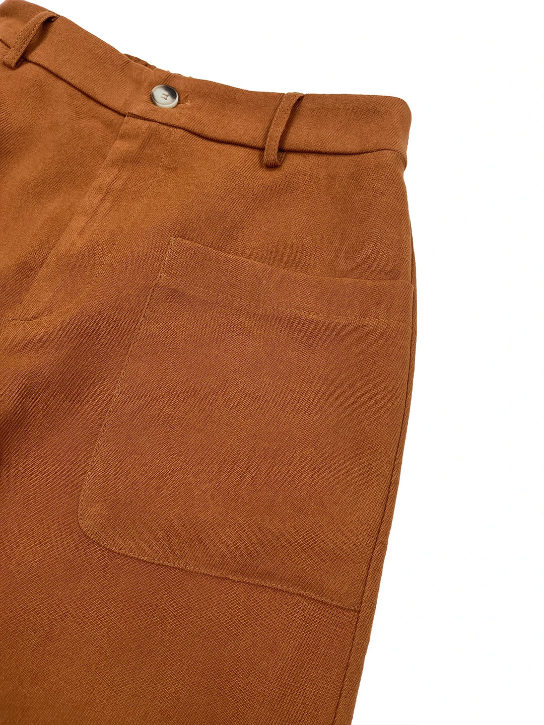 All-Season High Waist Wide-Leg Trousers for Women – Button Front & Pockets-HighTouch