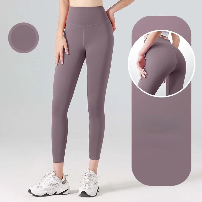 Women’s High-Waisted Fast-Dry Squat-Proof Yoga Leggings – Support & Comfort