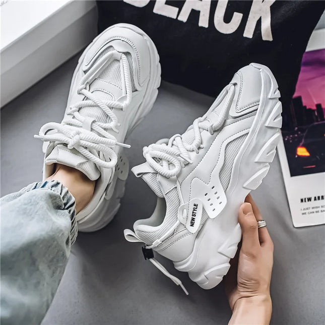 Men’s Breathable Thick-Soled Casual Sneakers