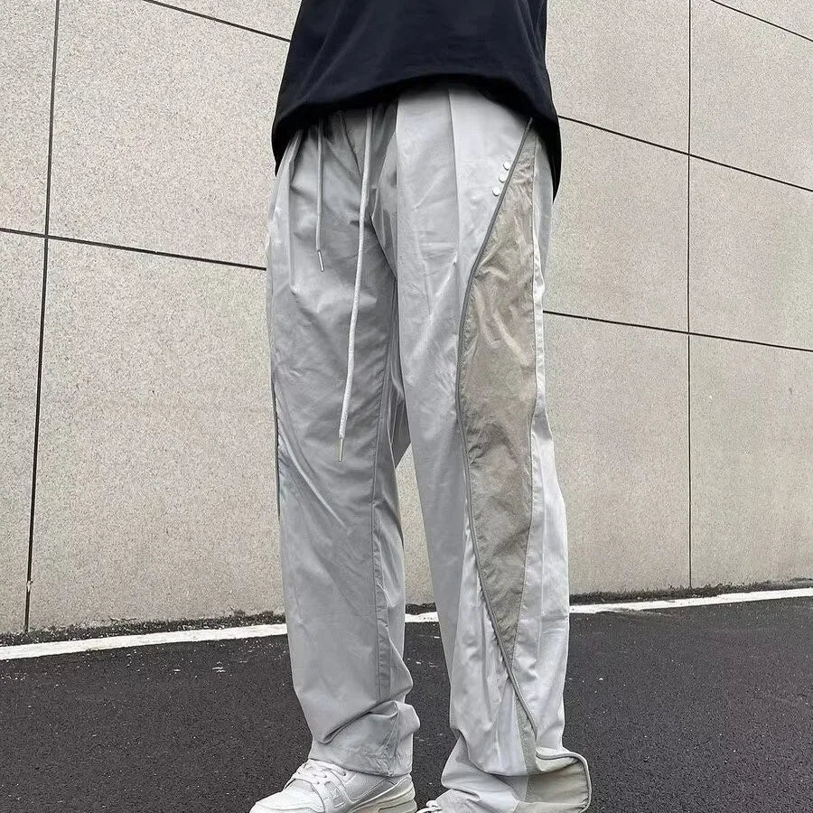 American-Style Loose-Fit Straight-Leg Pants – Summer Lightweight Casual Trousers