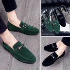 Classic Green Suede Moccasins / Loafers – Men’s Slip-On Casual-HighTouch