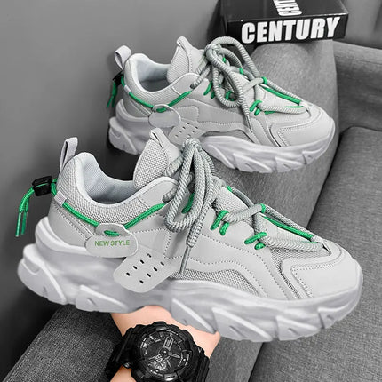 Men’s Breathable Thick-Soled Casual Sneakers