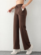 Wide-Leg Drawstring Sweatpants for Women-HighTouch