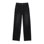 Women’s Wide-Leg High-Waist Jeans Casual Denim Pants-HighTouch