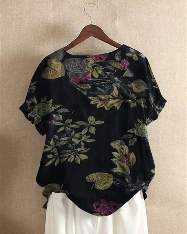 ZANZEA Floral Cotton Tunic – Summer Casual Caftan Top