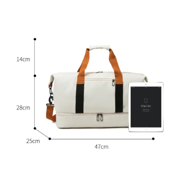 Large Capacity Portable Travel Bag – Lightweight Gym Bag