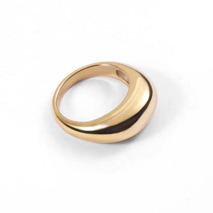Minimalist Arc Stainless Steel Ring for Women