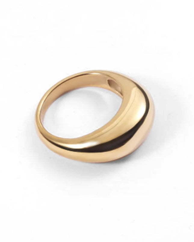 Minimalist Arc Stainless Steel Ring for Women