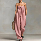 Cordella Boho Off Shoulder Lightweight Jumpsuit