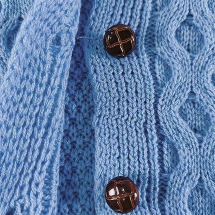 Women’s Retro Ribbed Knit Cardigan