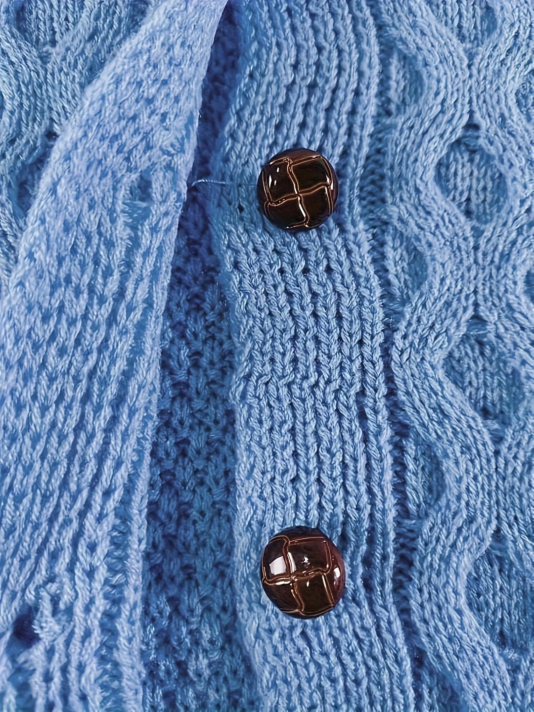 Women’s Retro Ribbed Knit Cardigan-HighTouch