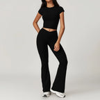 Seamless 2-Piece Yoga Set – Crop Top & High-Waist Leggings-HighTouch