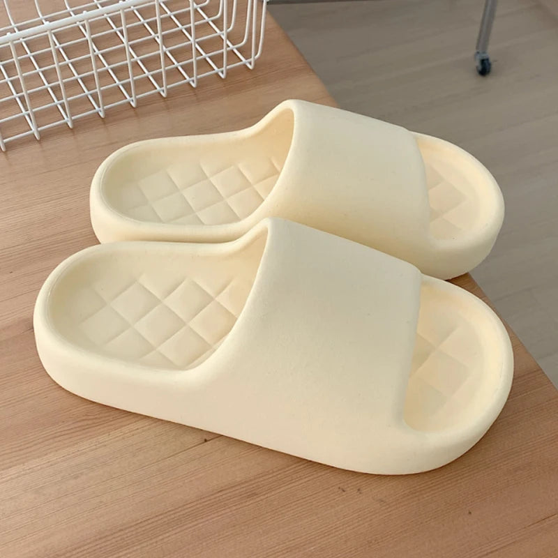 Women’s Simple Beach Sandals Summer Slip-On Flat Shoes-HighTouch