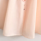 Zach Ailsa Stand-Collar Long-Sleeve Printed with Belt Shirt Style Dress-HighTouch