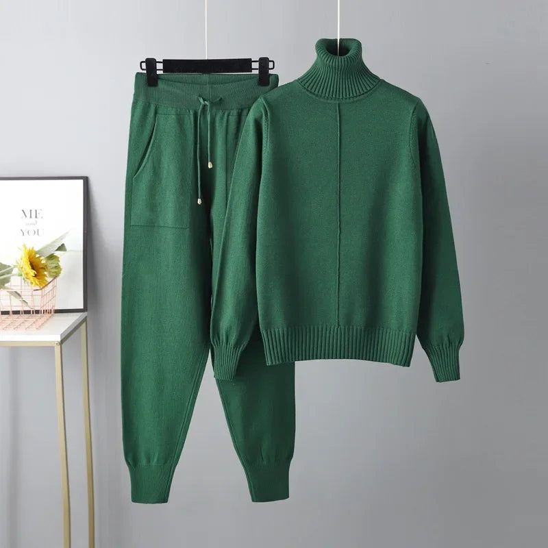 Women’s Soft Knit Two-Piece Set – Perfect Casual Wear-HighTouch