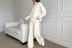 Stylish Women’s Knit Turtleneck Set – 2-Piece Outfit-HighTouch