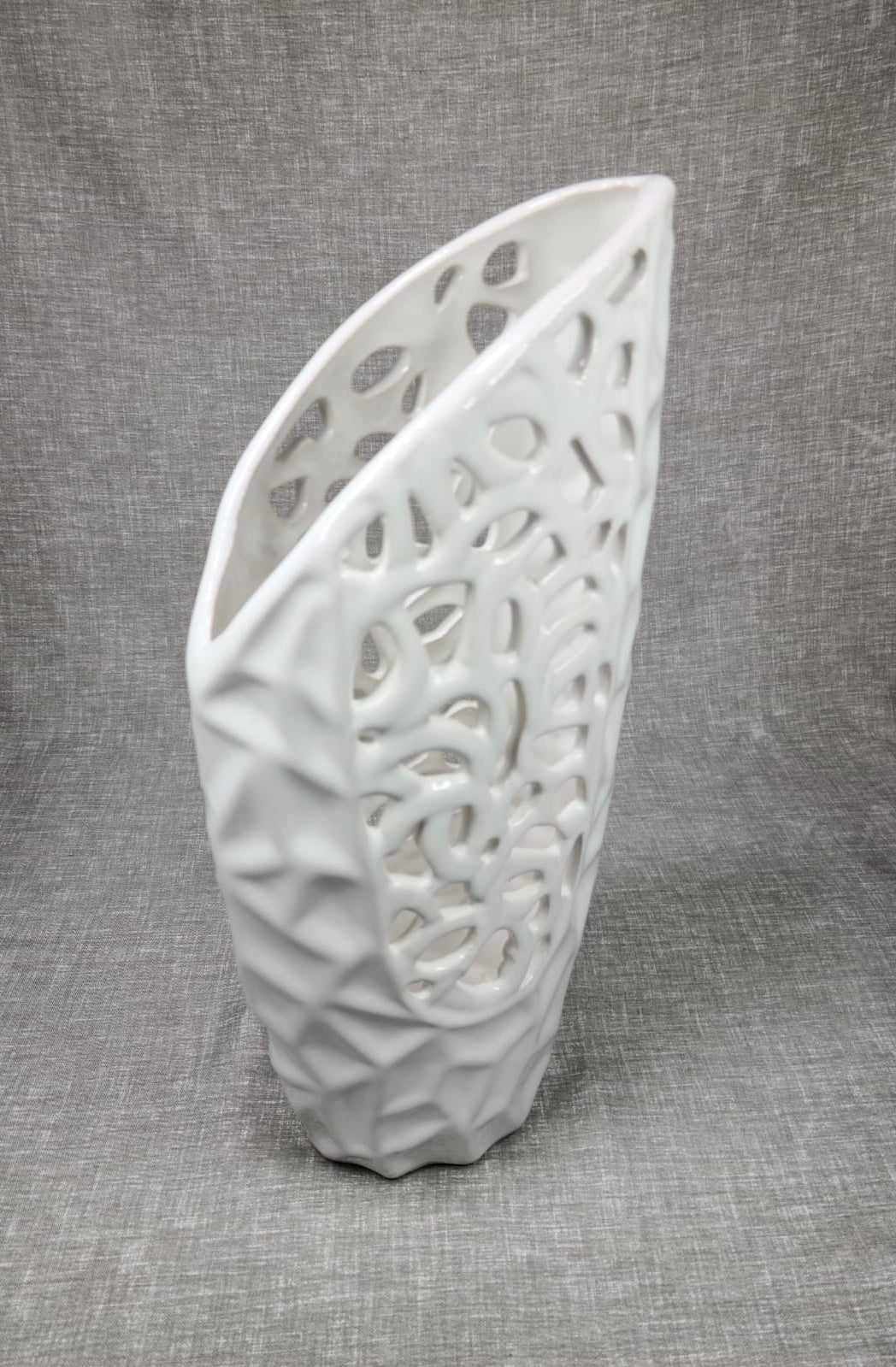 Simple White Ceramic Vase