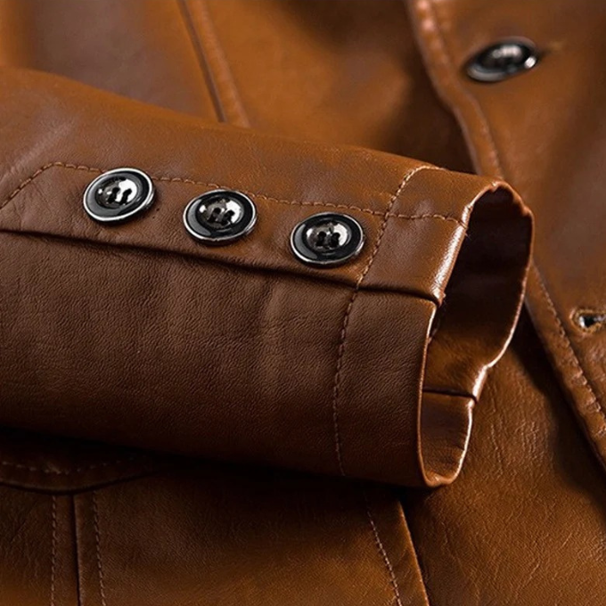 Men's Leather Jacket – Vintage Tailored Fit