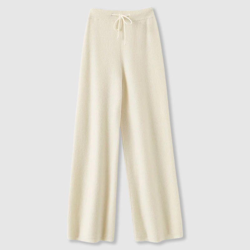 Amoretti Cashmere Wide-Leg Pants