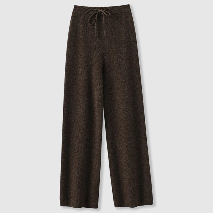 Amoretti Cashmere Wide-Leg Pants