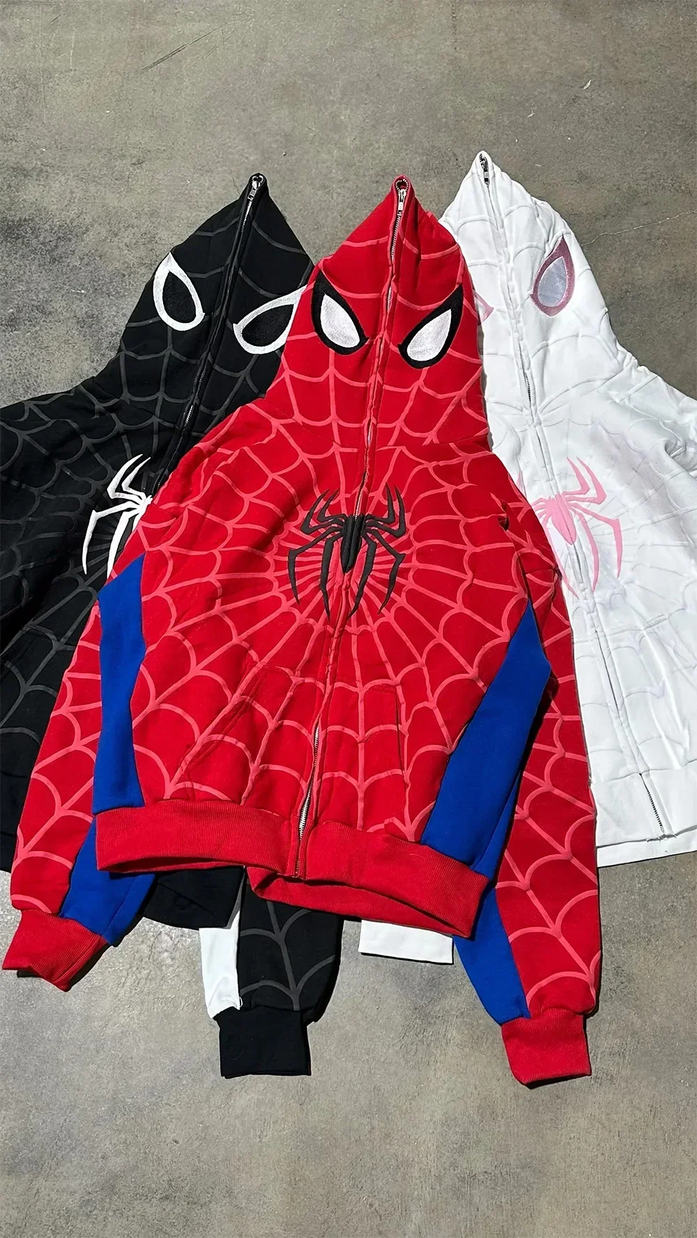 Spider Print Hoodie - Y2K Hip Hop Streetwear Pullover Sweatshirt