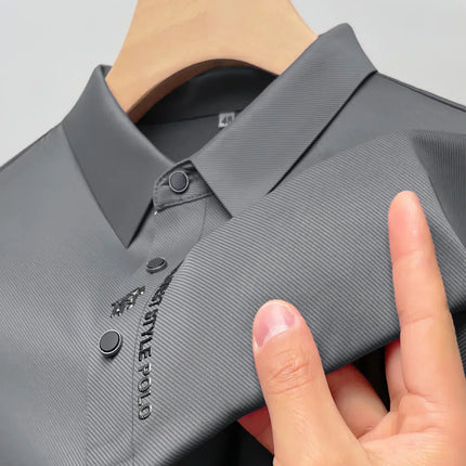 Men's Wrinkle-Free Polo T-Shirt