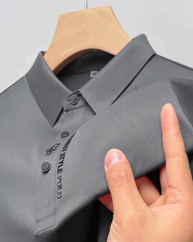 Men's Wrinkle-Free Polo T-Shirt