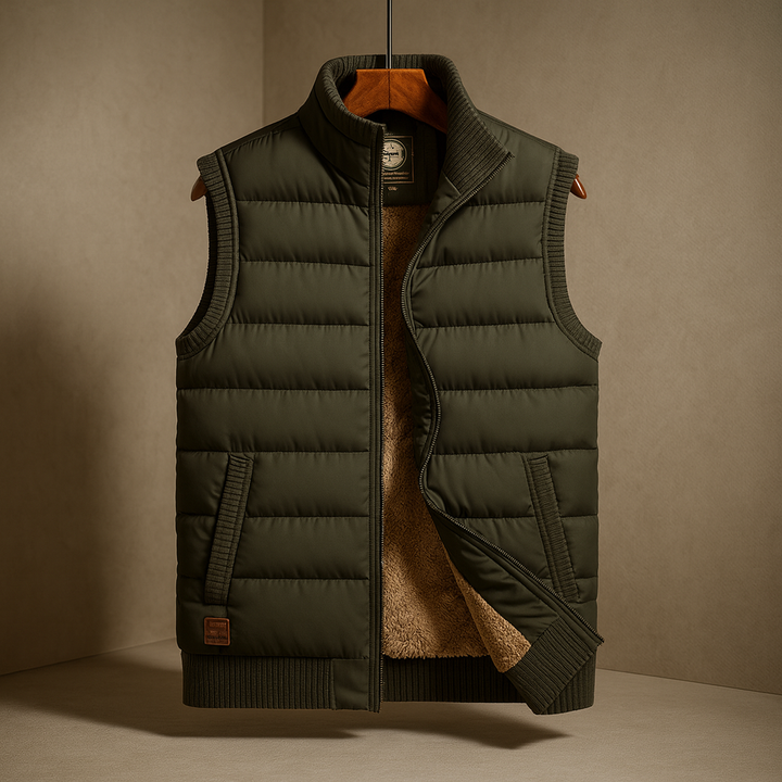 Men's Quebec Puffer Vest - Stylish Warm Winter Outerwear