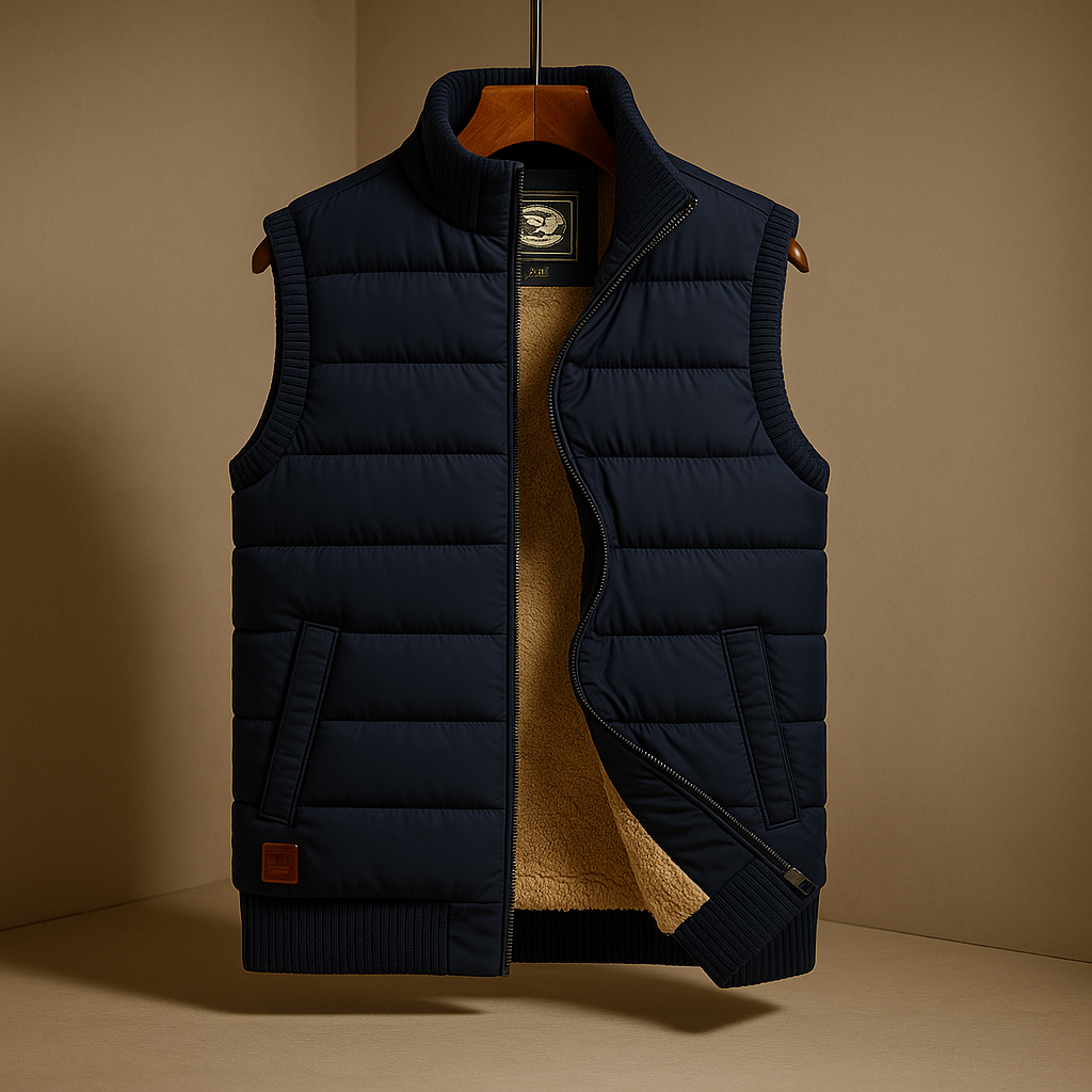 Men's Quebec Puffer Vest - Stylish Warm Winter Outerwear