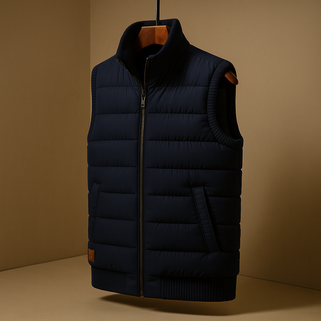 Men's Quebec Puffer Vest - Stylish Warm Winter Outerwear