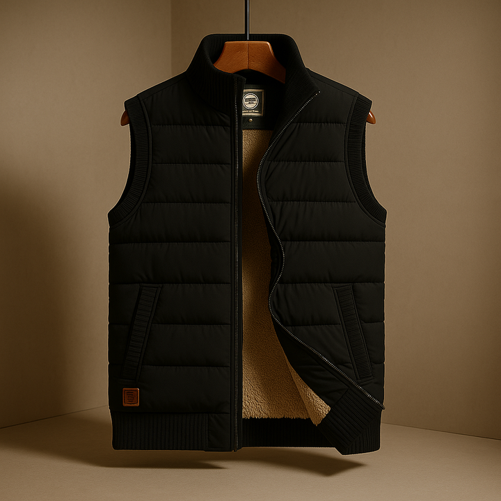 Men's Quebec Puffer Vest - Stylish Warm Winter Outerwear