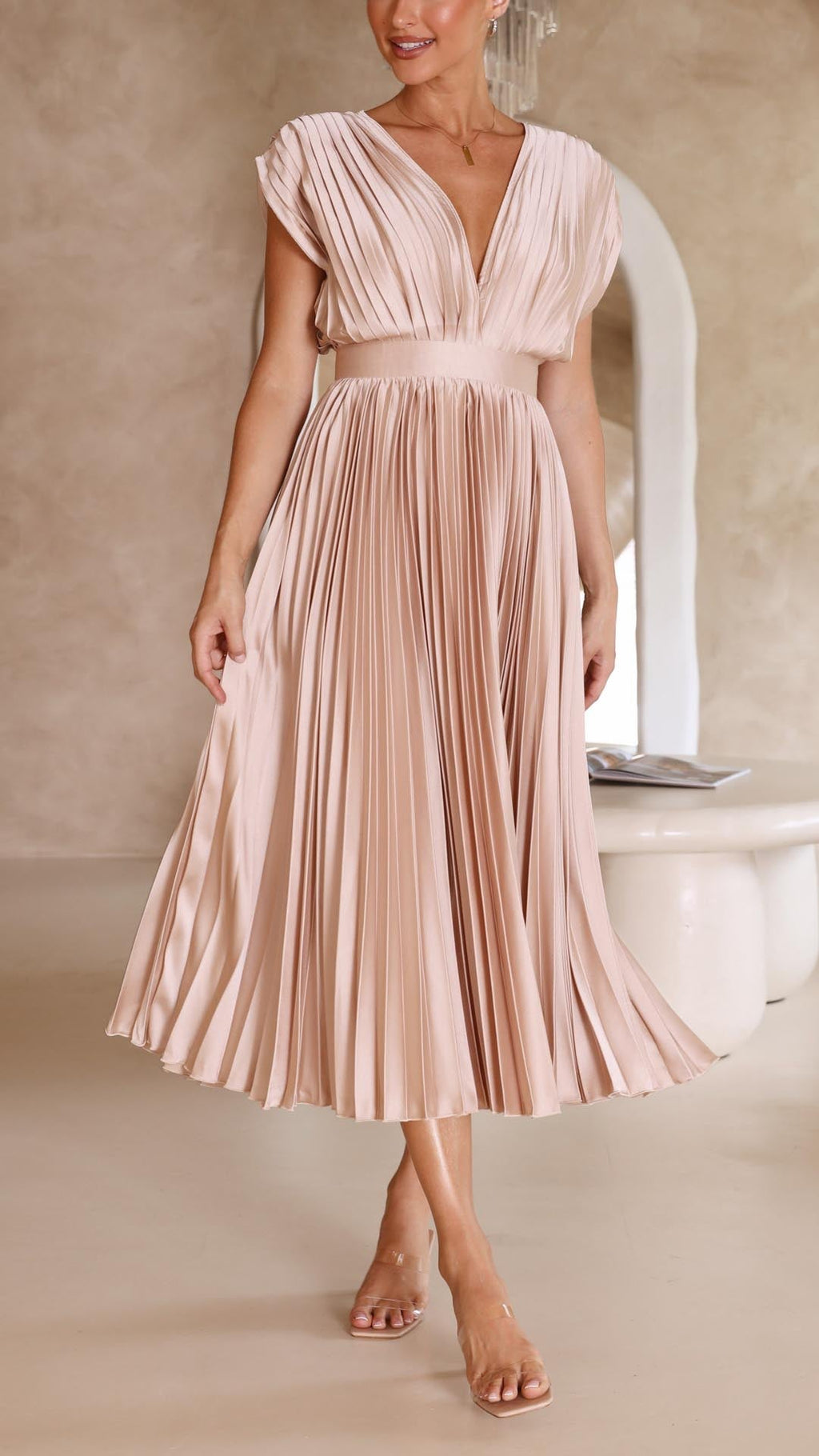 Maria Pleated Maxi Elite Collection