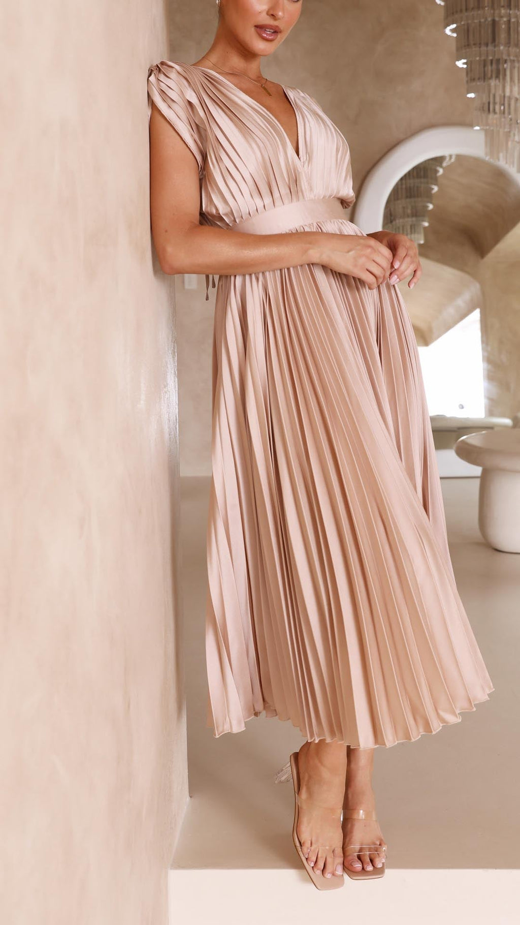 Maria Pleated Maxi Elite Collection
