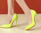 Women's 12 cm Patent Stiletto High Heels-HighTouch